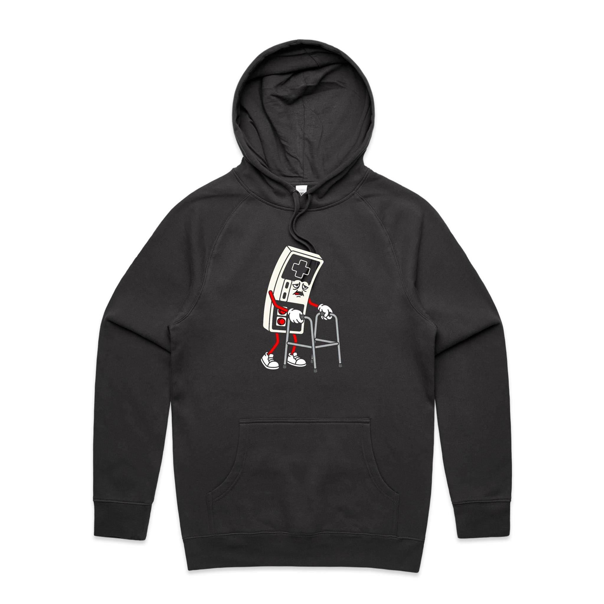 Retro Gamer Men's AS Colour Hoodie Coal Mens Hoodie Games Printed In Australia