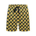 Painted Sunflower Men's Mid-Length Beach Shorts Men's Mid-Length Beach Shorts Plants Printed Offshore