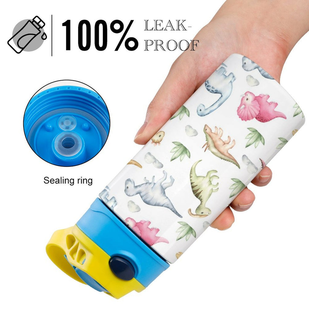 Cute Dinosaurs - Little Kids Water Bottle Little Kids Water Bottle animal Printed Offshore