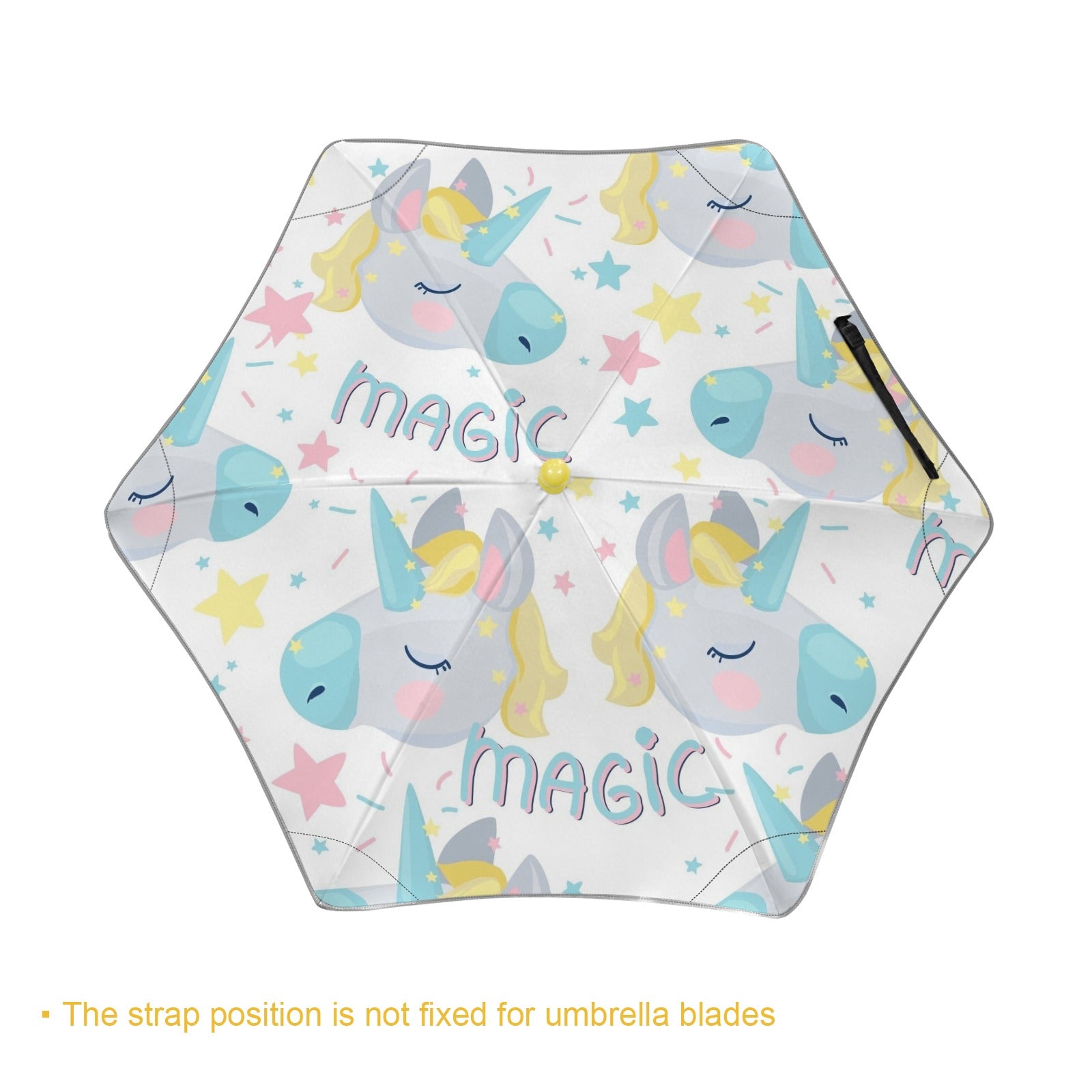 Cute Magic Unicorn Kids Safe Round Corner Umbrella Kids Safe Round Corner Umbrella animal Printed Offshore