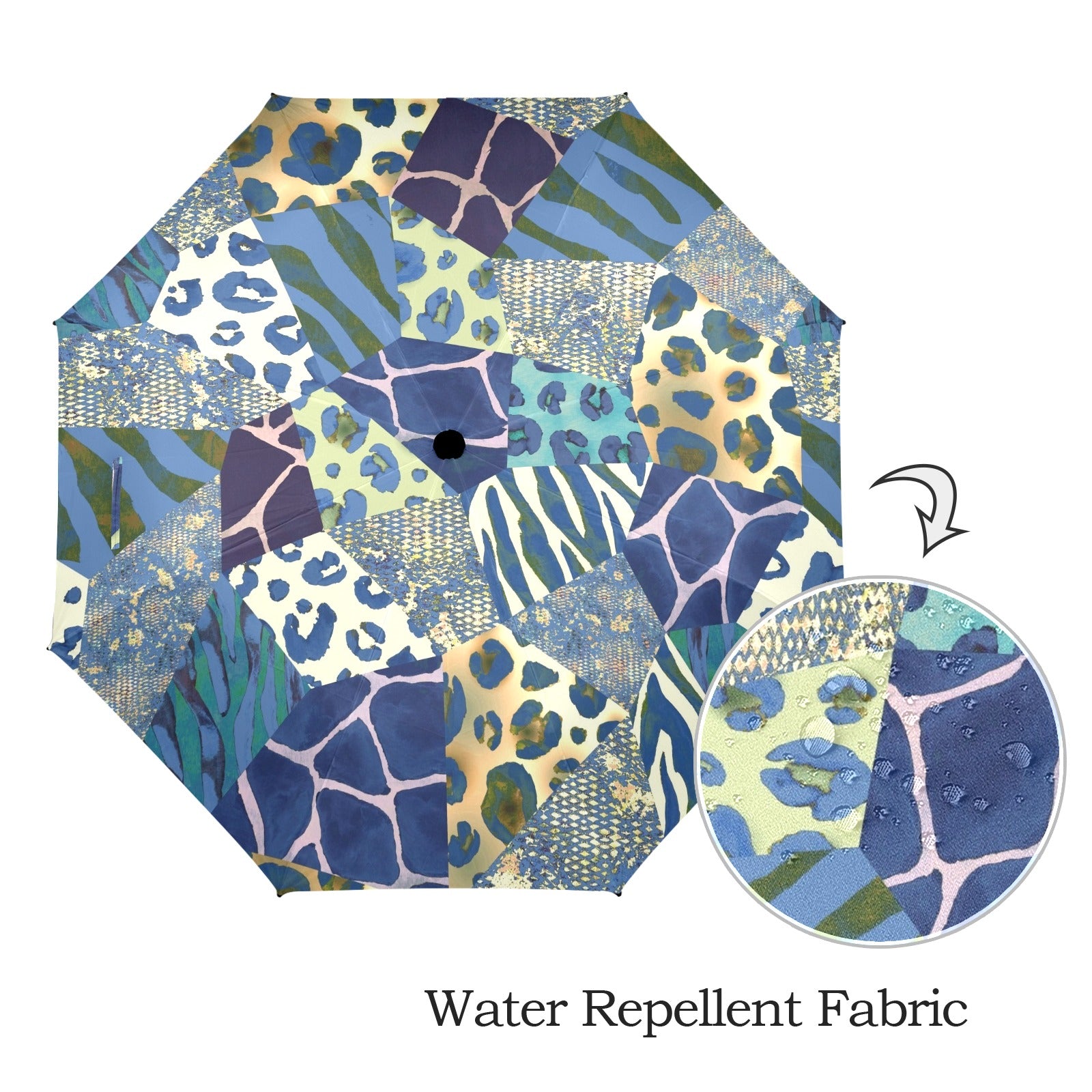 Animal Mosaic - Semi-Automatic Foldable Umbrella (Model U12) Semi-Automatic Foldable Umbrella (U12)