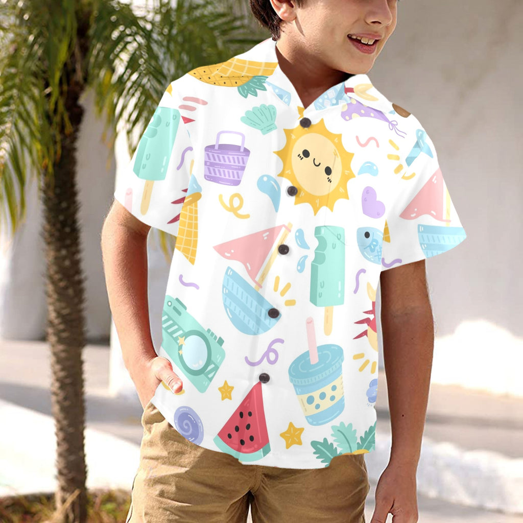 Summer Fun - Junior Kids Hawaiian Shirt
