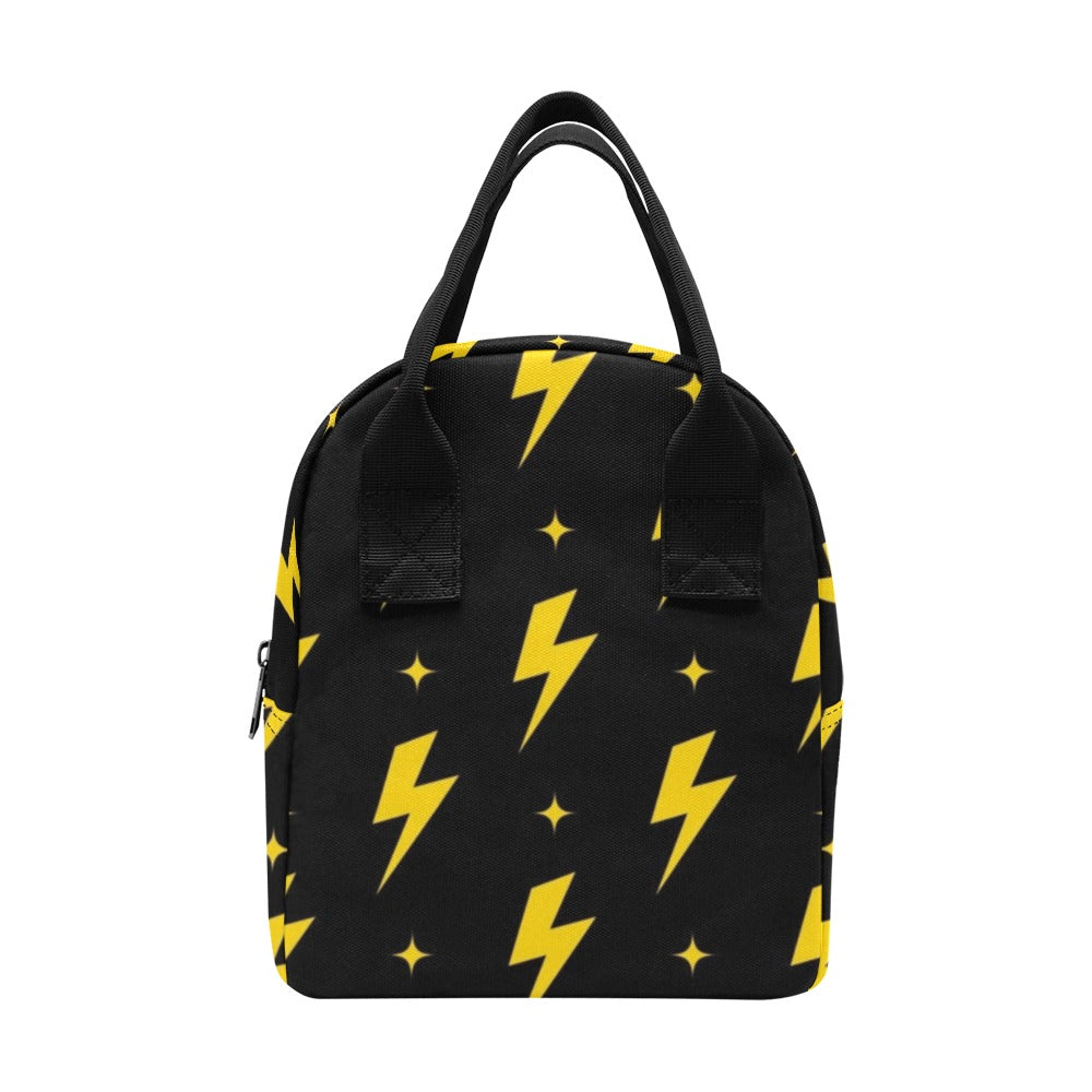 Yellow Lightning - Zipper Lunch Bag One Size Zipper Lunch Bag Printed Offshore