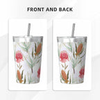 Waratah Australian Flower Small Stainless Steel Travel Mug Cup 12oz/350ml