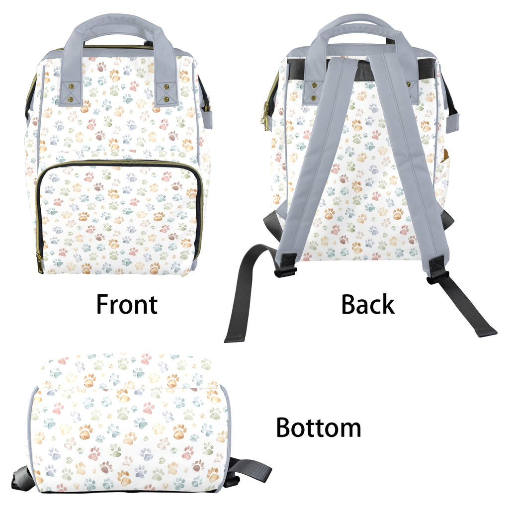 Paw Print Multi-Function Backpack, Nappy / Diaper Bag Multi-function Backpack, Nappy / Diaper Bag animal Printed Offshore