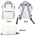 Paw Print Multi-Function Backpack, Nappy / Diaper Bag Multi-function Backpack, Nappy / Diaper Bag animal Printed Offshore