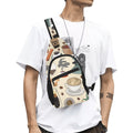 All The Coffee Chest Bag One Size Cross Body Chest Bag Coffee Printed Offshore