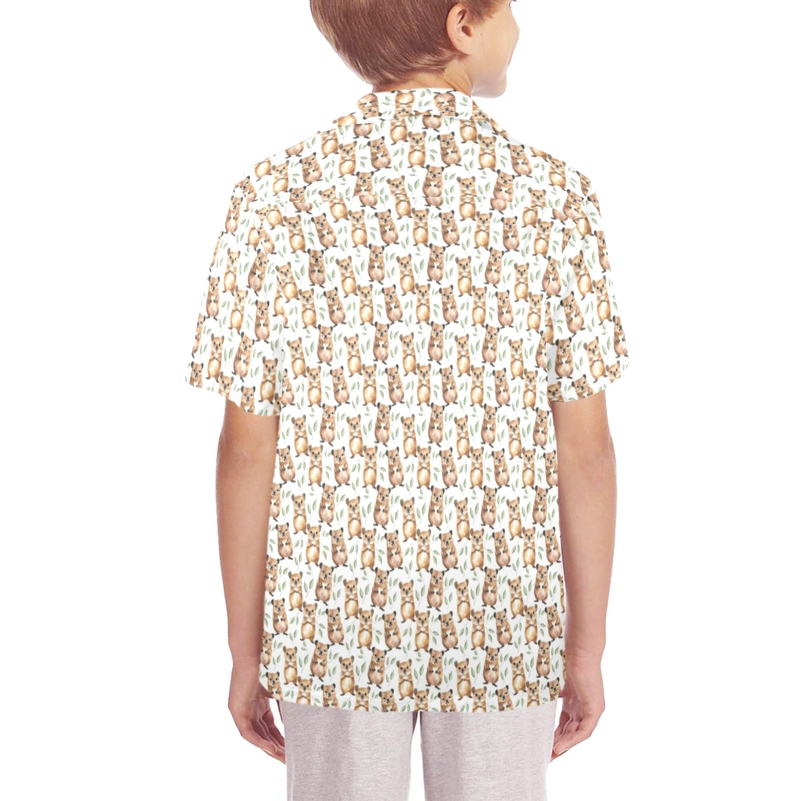 Quokkas Senior Kids Hawaiian Shirt