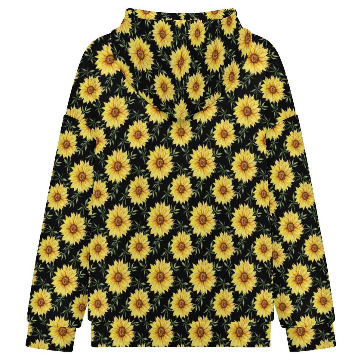 Painted Sunflower Women's Full-Zip Hoodie
