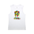 Melting Cube - AS Colour Women's Maple Tank White Womens Maple Tank Top Games Printed In Australia