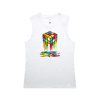 Melting Cube - AS Colour Women's Maple Tank White Womens Maple Tank Top Games Printed In Australia