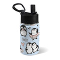 Penguin Love 12oz Kids Water Bottle with Straw Lid
