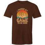 Chess, I Paused My Game To Be Here - Mens T-Shirt Dark Chocolate Mens T-shirt Chess Games Printed In Australia