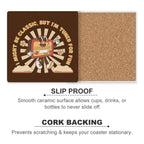 Classic Radio - Ceramic Coasters (Square) Ceramic Coasters Printed Offshore Retro