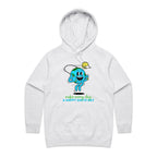 Make Every Day A Happy Earth Day - Womens Hoodie White Marle Womens Hoodie Environment Printed In Australia