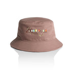 Birds On A Branch - AS Colour Bucket Hat Hazy Pink One Size As Colour Bucket Hat animal Printed In Australia