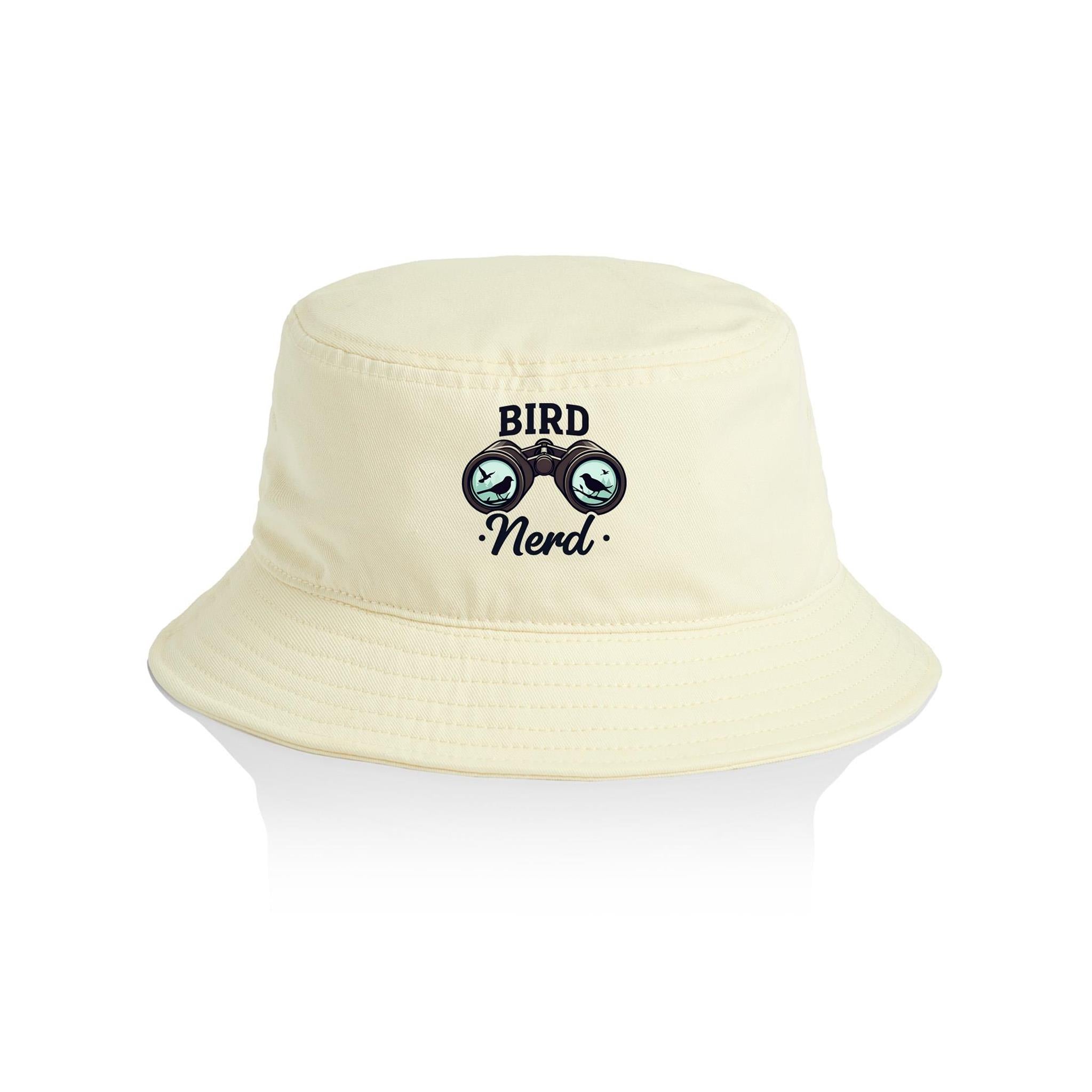 Bird Nerd - AS Colour Bucket Hat Butter One Size As Colour Bucket Hat animal Printed In Australia