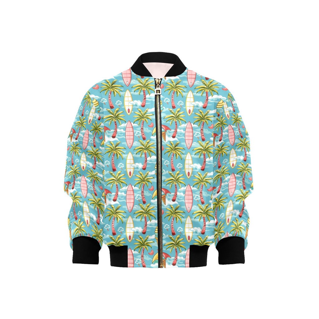 Summer Surf Kids Bomber Jacket
