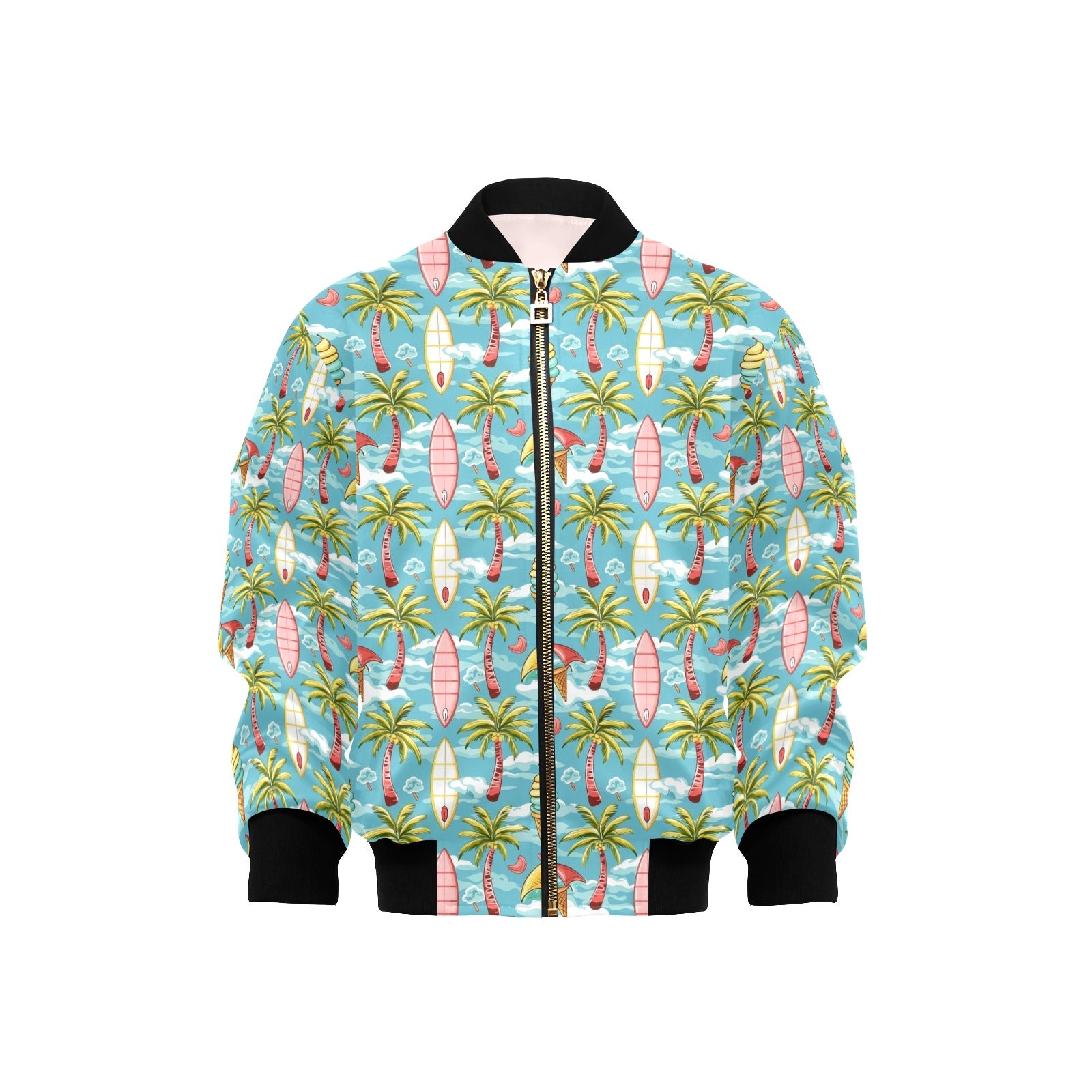 Summer Surf Kids Bomber Jacket