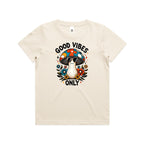 Good Vibes Only, Hippie Mushroom With Sunglasses - Kids T-shirt