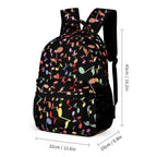 Quavers, Colourful Music Notes Backpack, Lunch Bag & Pencil Case Set