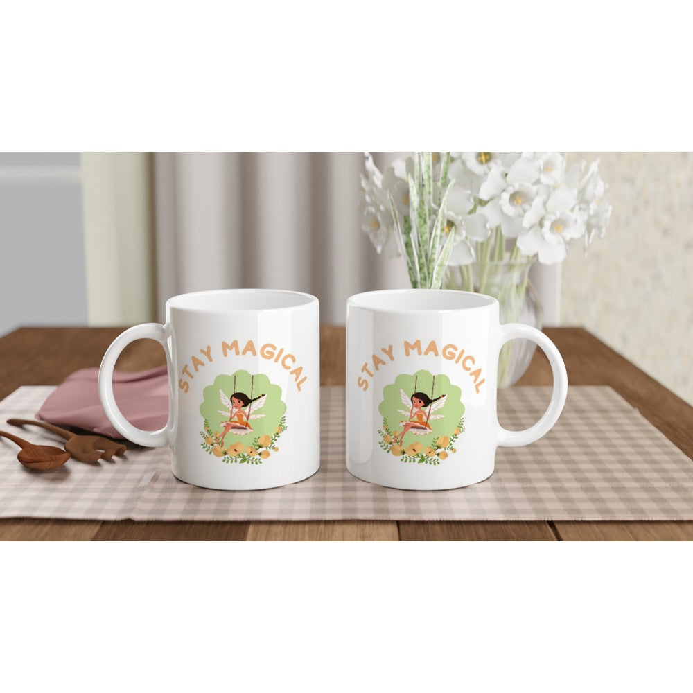 Stay Magical - White 11oz Ceramic Mug White 11oz Mug childrens Globally Fulfilled motivation positivity