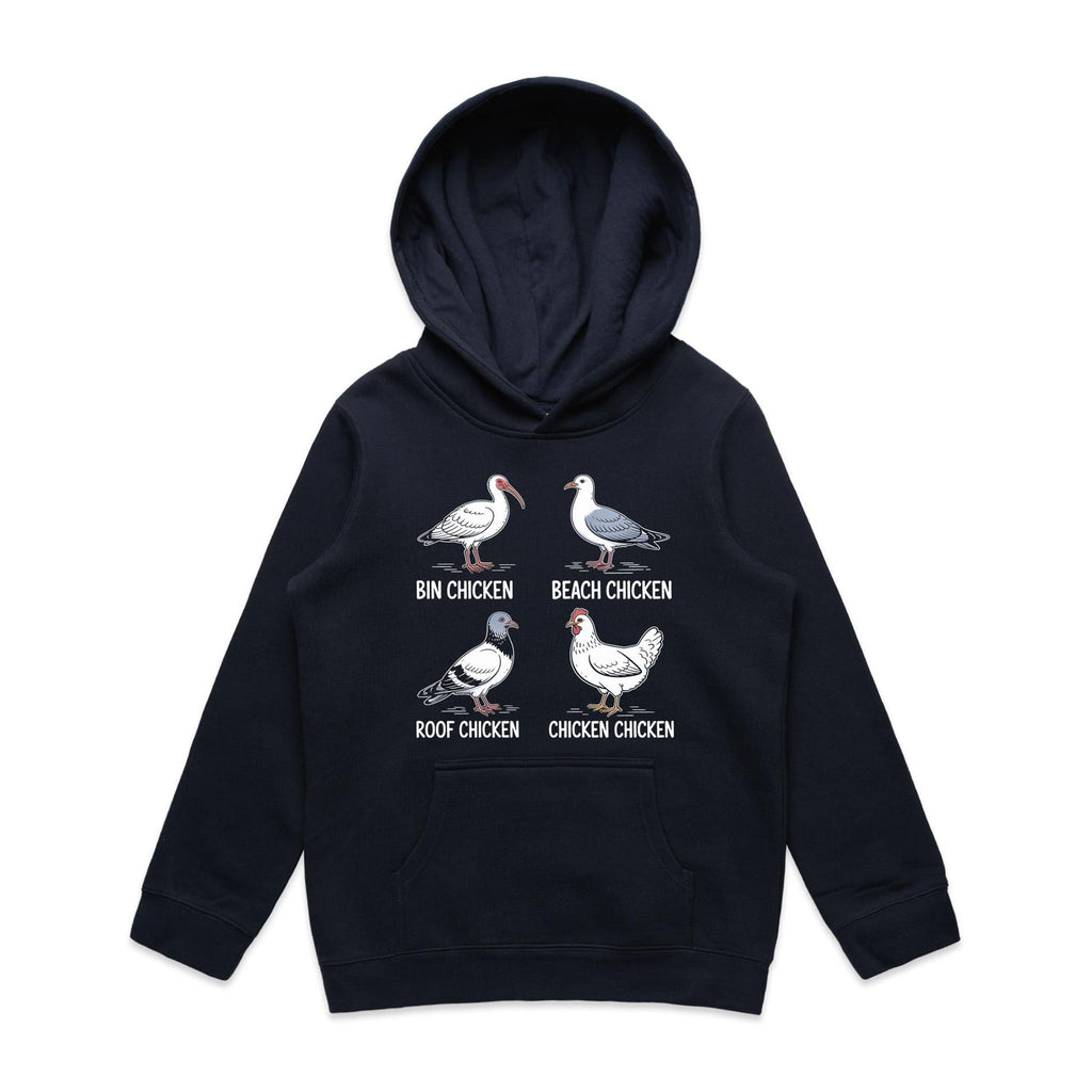 Bin Chicken Kid's AS Colour Hoodie