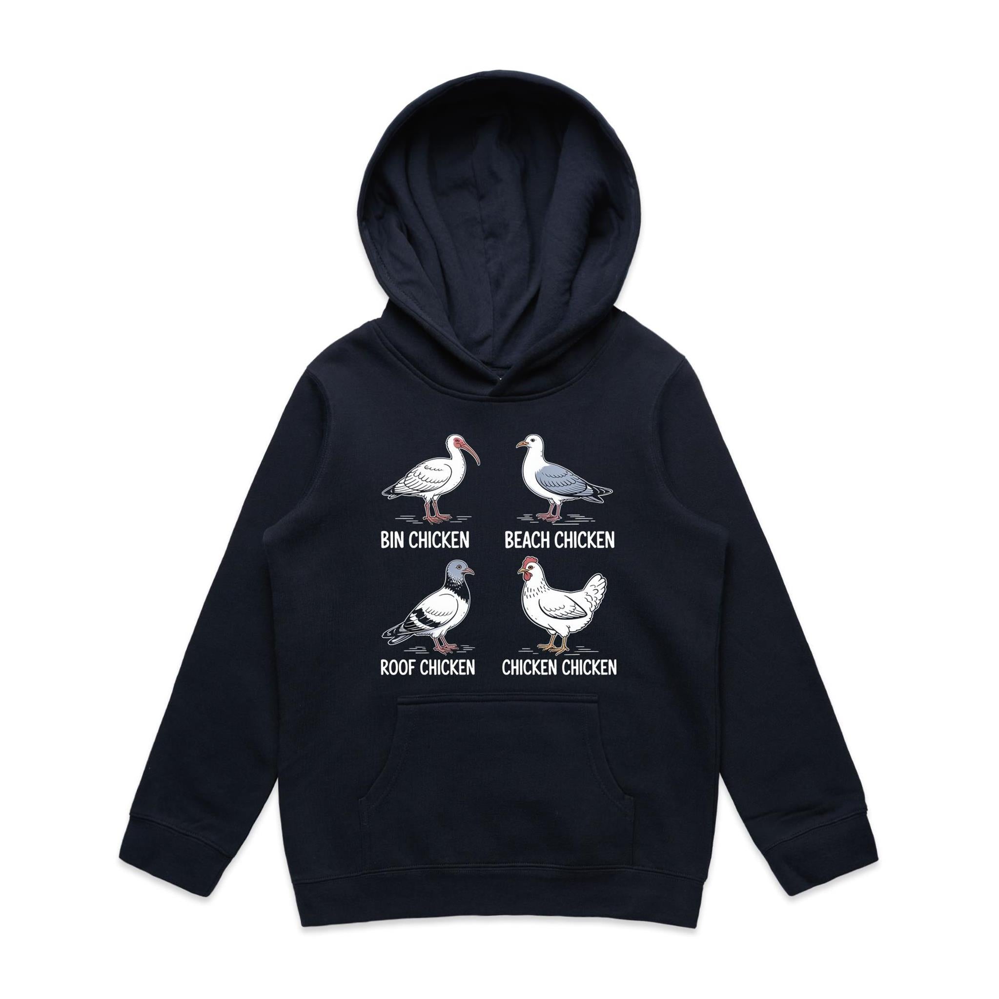Bin Chicken Kid's AS Colour Hoodie