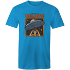 I Want To Believe - Mens T-Shirt Arctic Blue Mens T-shirt Printed In Australia Sci Fi