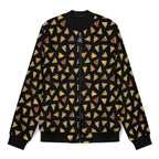 Pizza Slices Men's Casual Zip‑Up Bomber Jacket