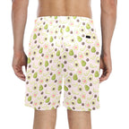 Avocado Love Men's Mid-Length Beach Shorts Men's Mid-Length Beach Shorts Food Printed Offshore