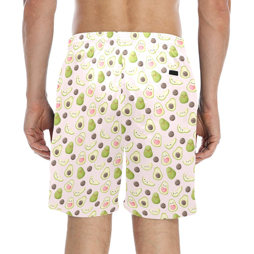 Avocado Love Men's Mid-Length Beach Shorts Men's Mid-Length Beach Shorts Food Printed Offshore