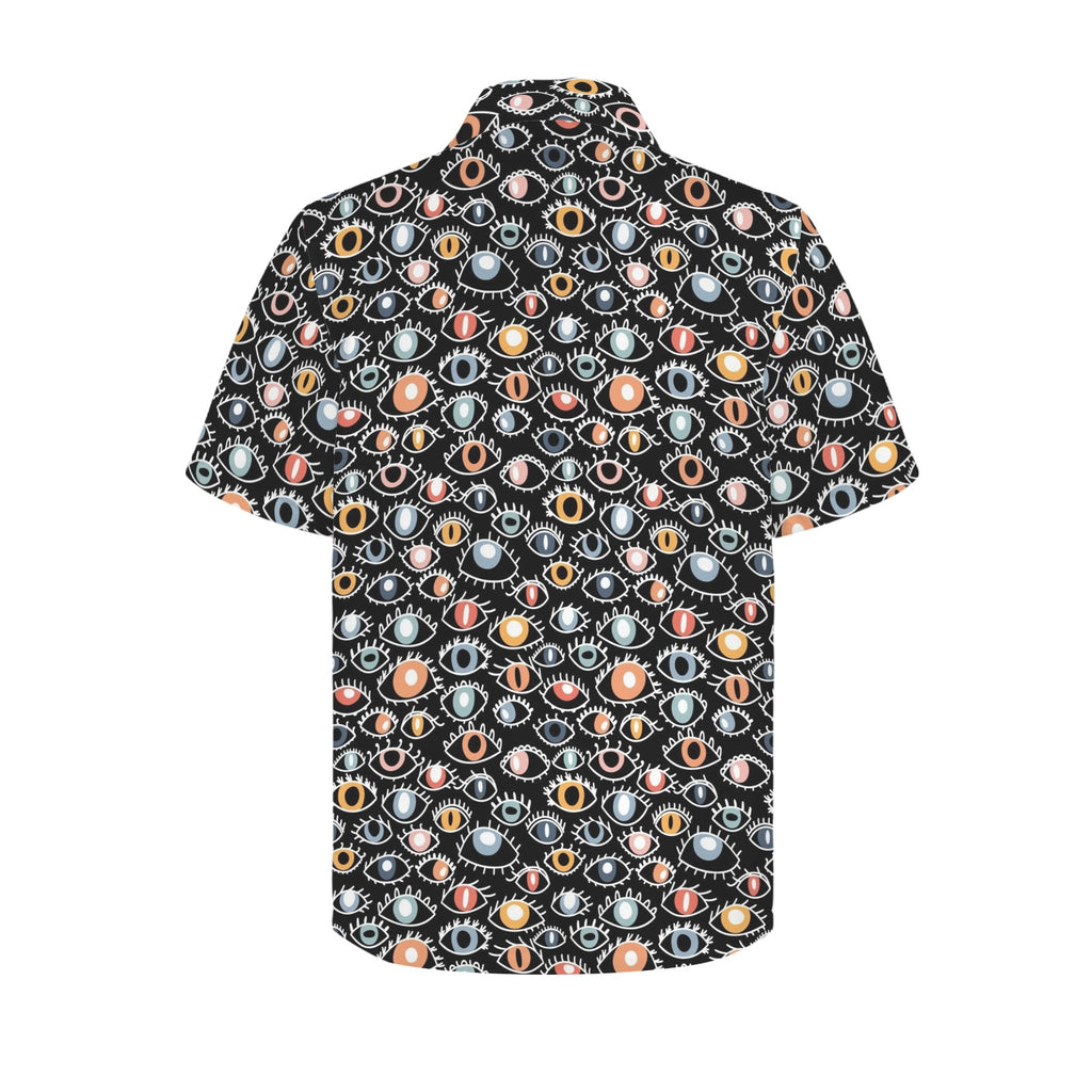 Eyes On Black Men's Short Sleeve Hawaiian Shirt Men's Hawaiian Shirt (New) Printed Offshore