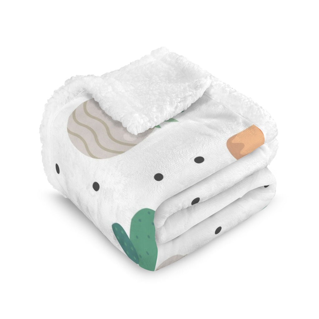 Cactus Plants - Double-Layer Fleece Blanket 51"x59"