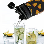 Pizzas - Insulated Water Bottle with Dual-Use Lid (18oz) Insulated Water Bottle with Dual-Use Lid (18oz) Food Printed Offshore