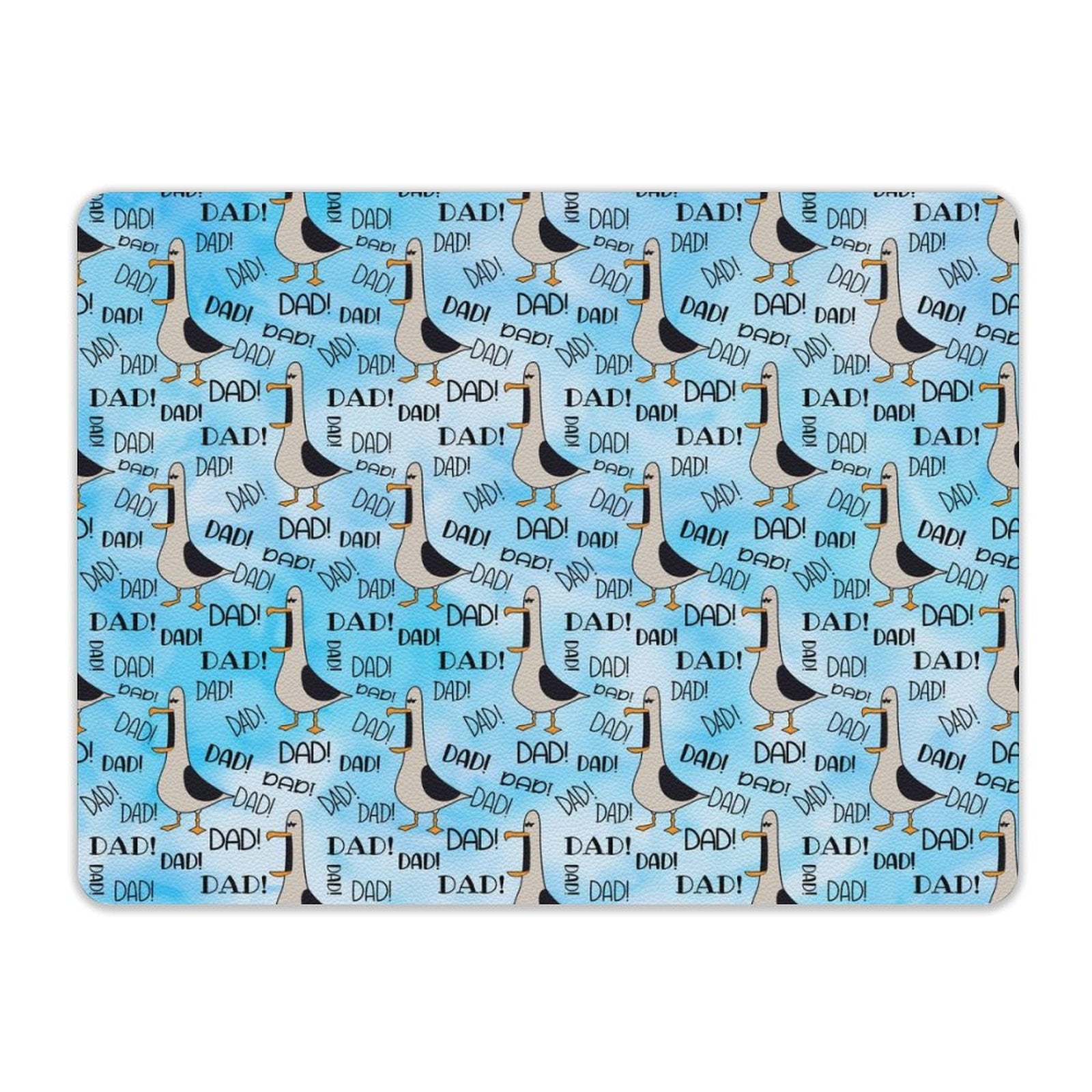Dad Seagull Leather Mouse Pad Leather Mouse Pad animal Dad Printed Offshore