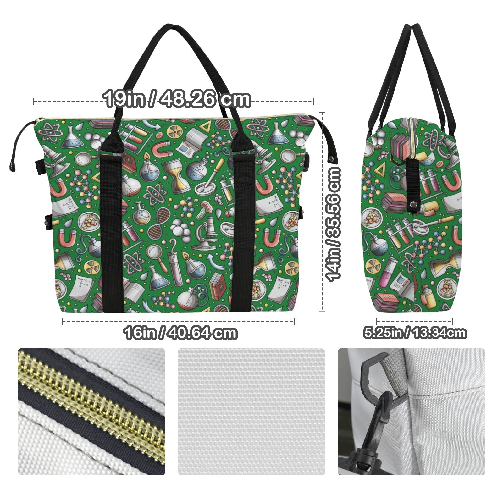 Science Love Duffle Bag-Simple (Model 1715) Duffle Bag-Simple (1715)