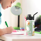 Personalised - Hatching Dinosaurs - Kids Stainless Steel Water Bottle