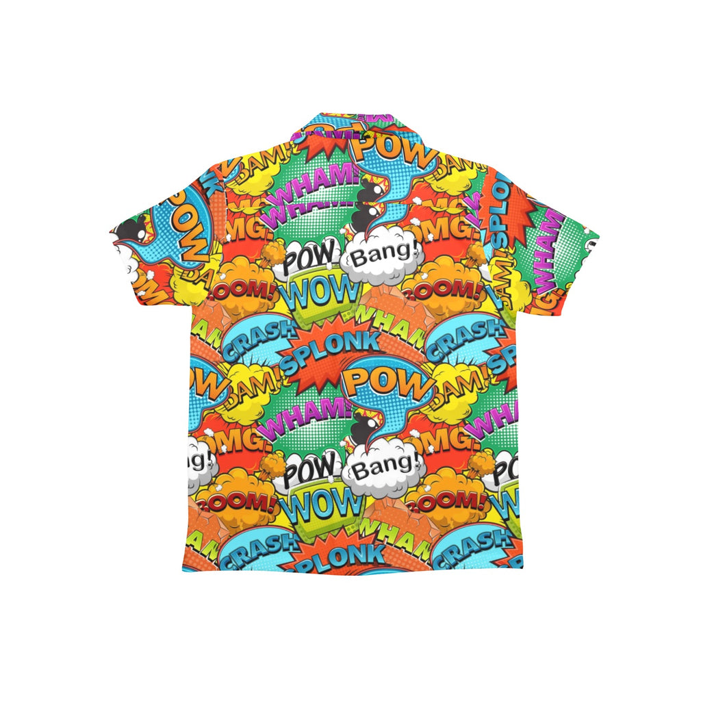 Comic Book 2 - Junior Kids Hawaiian Shirt