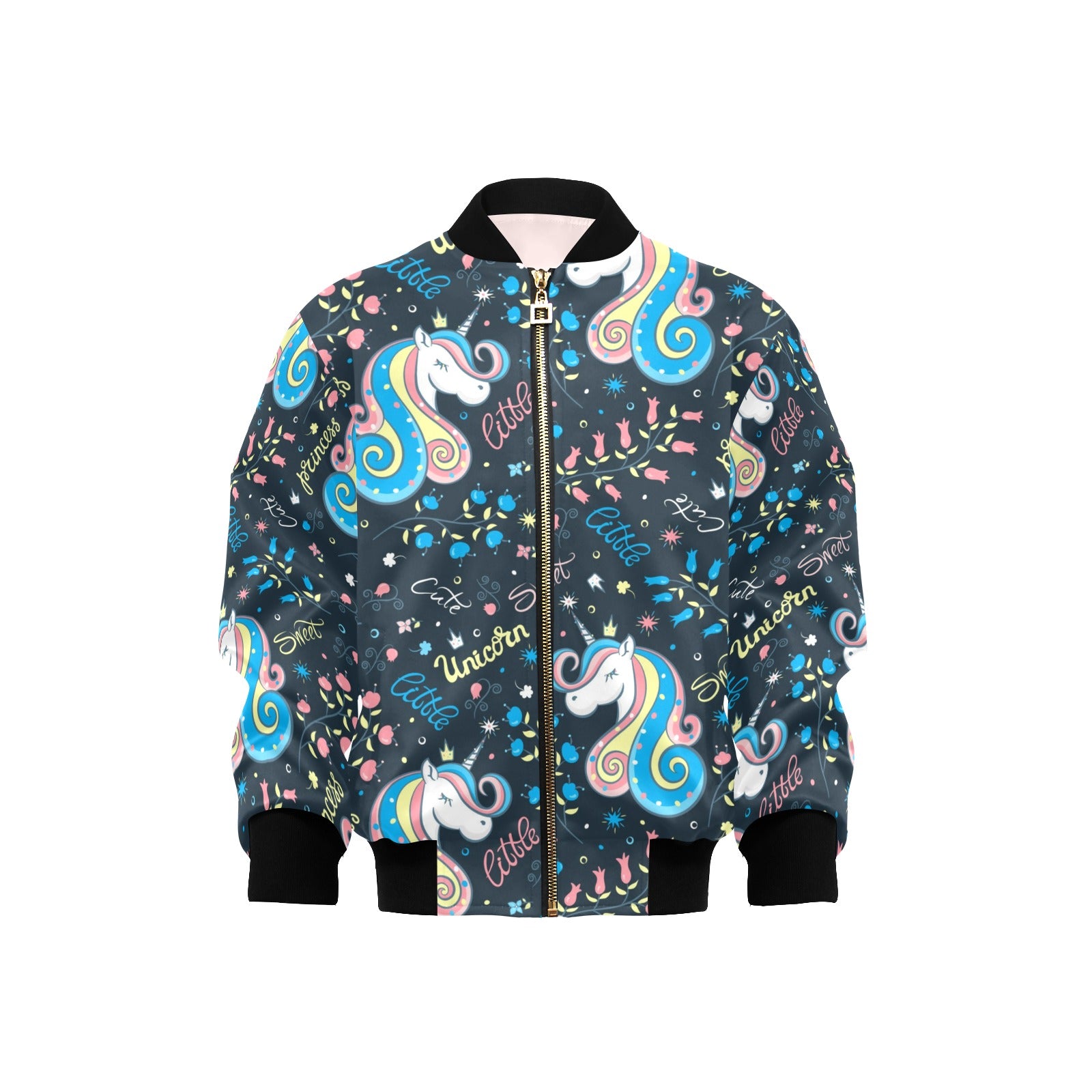 Cute Little Unicorn Kids Bomber Jacket XL Kids Bomber Jacket animal Printed Offshore