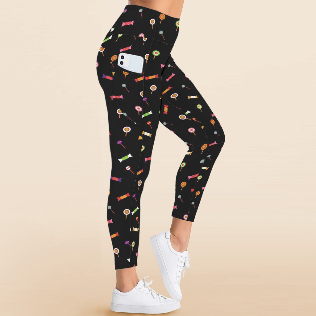 Candy - Women's High Waist Pockets Yoga Leggings
