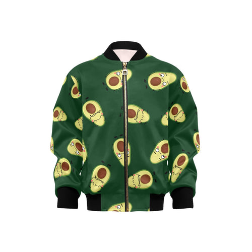 Avocado Characters Kids Bomber Jacket XL Kids Bomber Jacket Food Printed Offshore