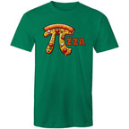 Pi Pizza - Mens T-Shirt Kelly Green Mens T-shirt Food Maths Printed In Australia Science