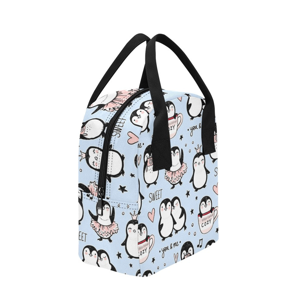 Penguin Love - Zipper Lunch Bag Zipper Lunch Bag Printed Offshore