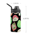 Happy Sushi - Kids Water Bottle with Chug Lid (12 oz) One Size Kids Water Bottle with Chug Lid Food Printed Offshore