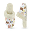Baby Animals Women's Fur Trim Thick-Sole Indoor Slippers Women's Fur Trimmed Slippers animal Printed Offshore