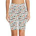 Pretty Moths And Butterflies Women's Bike Shorts With Side Pockets
