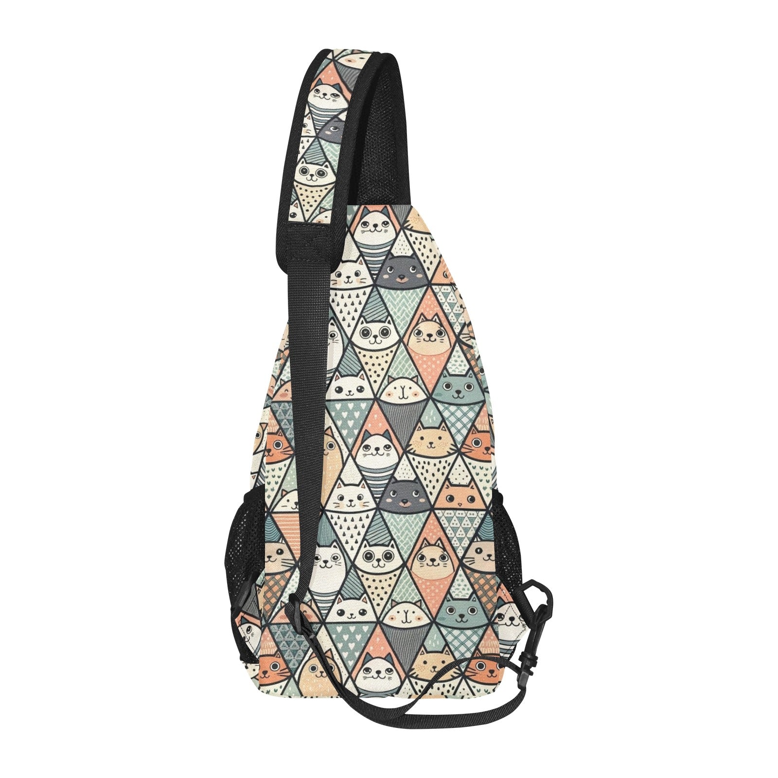 Diamond Cat Pattern - Chest Bag