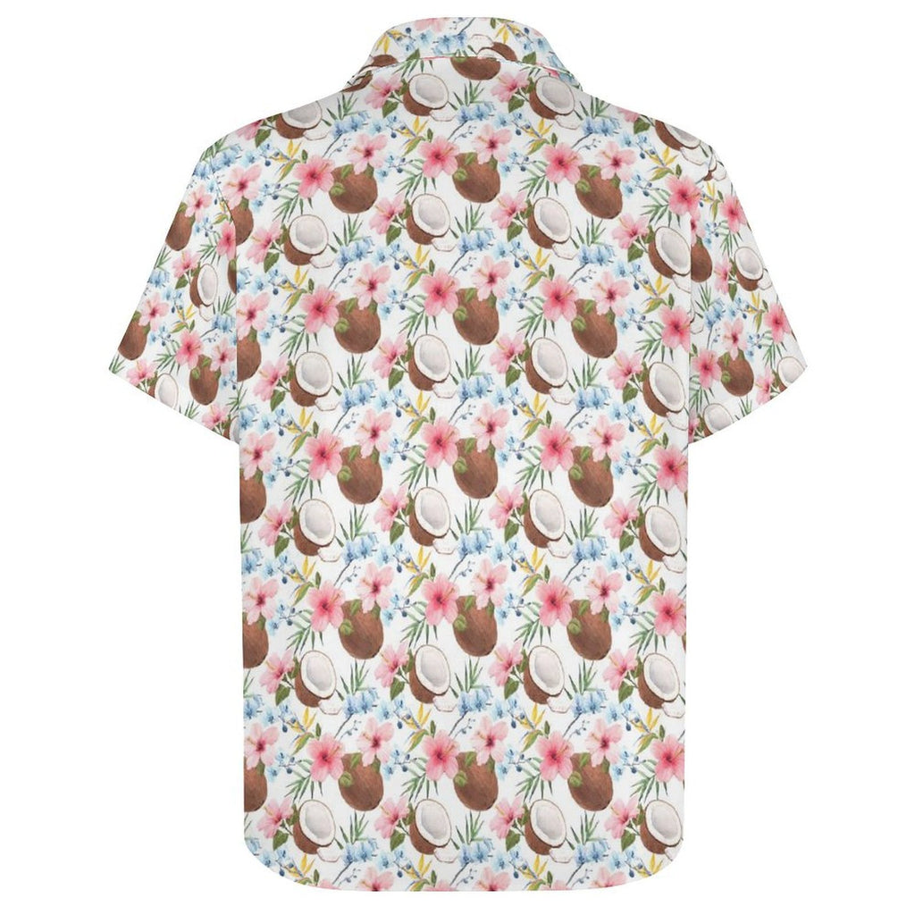 Coconuts Women's Short-Sleeve Button Up Shirt Women's Short-Sleeve Button Up Shirt Food Printed Offshore