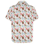 Coconuts Women's Short-Sleeve Button Up Shirt Women's Short-Sleeve Button Up Shirt Food Printed Offshore